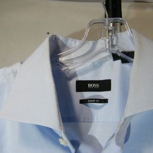 HUGO BOSS BLACK LABEL L/S SHIRT Sz 17 34/35 Sharp